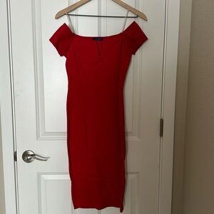 Doll Me Up - Femme Fatale - red pencil dress - size large